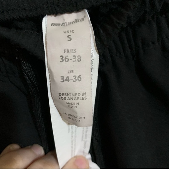 Marika Athletic Wear Drawstring Black Shorts with Pockets. Size Small - Picture 6 of 8